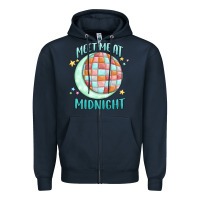 Navy meet me at midnight Zipper Hoodie - MaliasSmallBusiness
