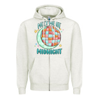 Oatmeal Heather meet me at midnight Zipper Hoodie - MaliasSmallBusiness