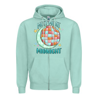 Seafoam meet me at midnight Zipper Hoodie - MaliasSmallBusiness
