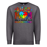 Charcoal Heather autism mom like a normal mom except much stronger Premium Sweatshirt - Artiststas