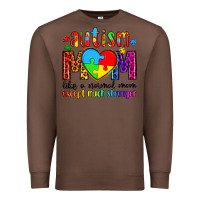 Chestnut autism mom like a normal mom except much stronger Premium Sweatshirt - Artiststas