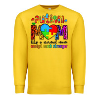 Lemon autism mom like a normal mom except much stronger Premium Sweatshirt - Artiststas