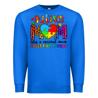 True Royal autism mom like a normal mom except much stronger Premium Sweatshirt - Artiststas