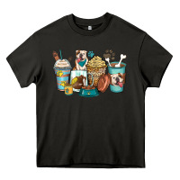 English Bulldog Coffee Cups Heavy Core Tee | Teevron