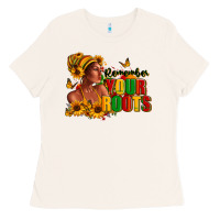 Bone Remember your roots Afro American Ladies Tee - RanaPortraitStore
