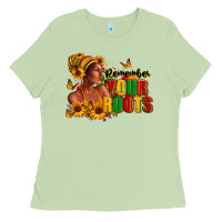 Matcha Remember your roots Afro American Ladies Tee - RanaPortraitStore