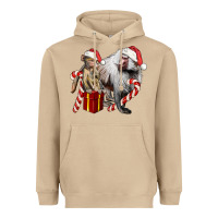Mushroom Christmas Baboon Baby And Mama Heavyweight Hoodie - LillyAllenDesigns