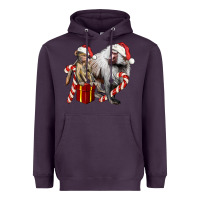 Plum Christmas Baboon Baby And Mama Heavyweight Hoodie - LillyAllenDesigns