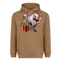 Toasted Coconut Christmas Baboon Baby And Mama Heavyweight Hoodie - LillyAllenDesigns