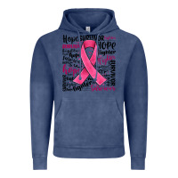 Vintage Denim breast cancer ribbon Vintage Hoodie - JahusDesignShop