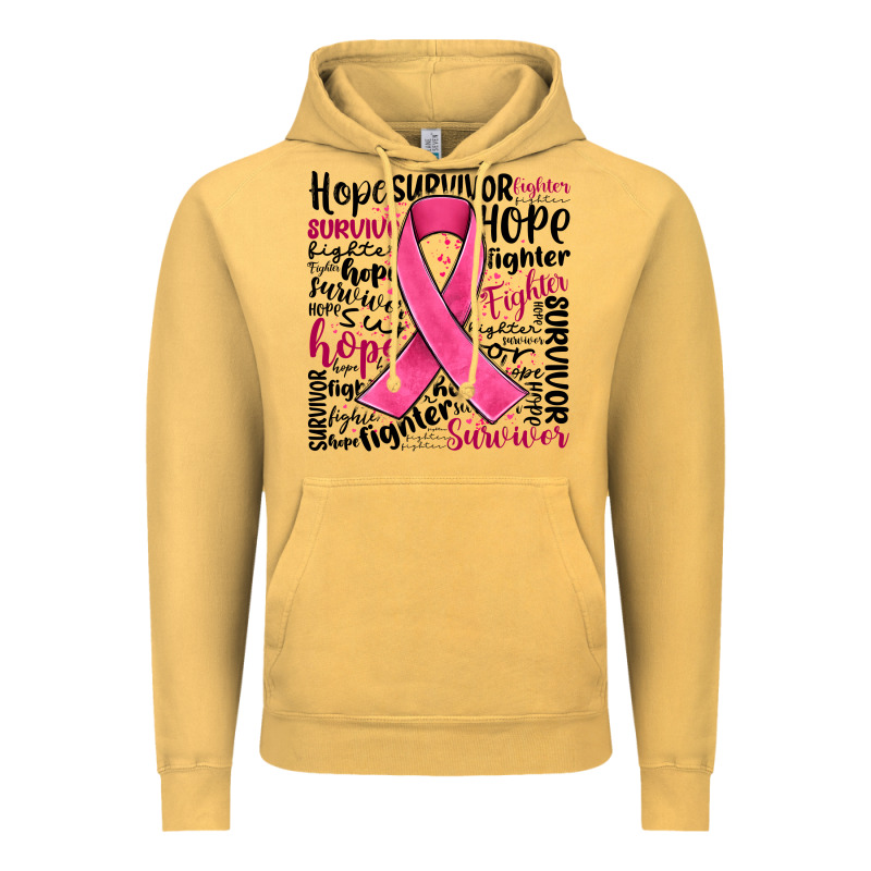 Breast Cancer Ribbon Vintage Hoodie by JahusDesignShop | Teevron