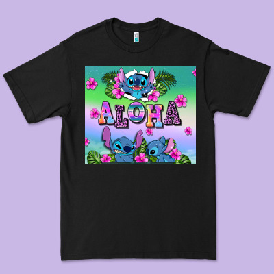Aloha Stitch Premium Tee Designed By Adodesignshop