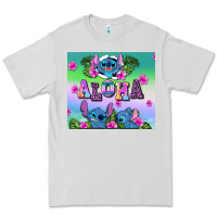 Dove Grey aloha stitch Premium Tee - AdoDesignShop