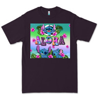 Plum aloha stitch Premium Tee - AdoDesignShop