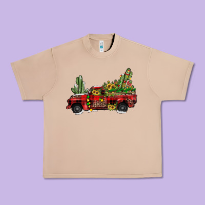 Christmas Truck Urban Heavy Tee Designed By Jahusdesignshop