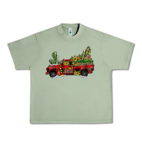 Oil Green christmas truck Urban Heavy Tee - JahusDesignShop