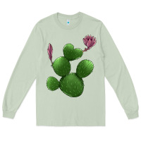 Matcha heart cactus Long Sleeve Tee - Jasminsmagicworld