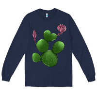 Navy heart cactus Long Sleeve Tee - Jasminsmagicworld