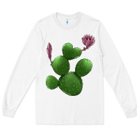White heart cactus Long Sleeve Tee - Jasminsmagicworld