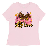 Bubblegum Pink Self love pink afro nails Ladies Tee - RanaPortraitStore