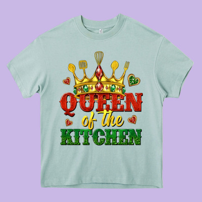 Queen Of The Kitchen Heavy Core Tee Designed By Texasbilliewilder
