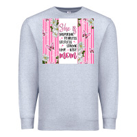 Heather Grey mother's day inspirational quotes Premium Sweatshirt - Artiststas