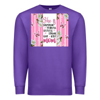 Purple mother's day inspirational quotes Premium Sweatshirt - Artiststas