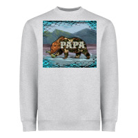 Heather Grey papa bear tumbler Heavyweight Sweatshirt - Artiststas