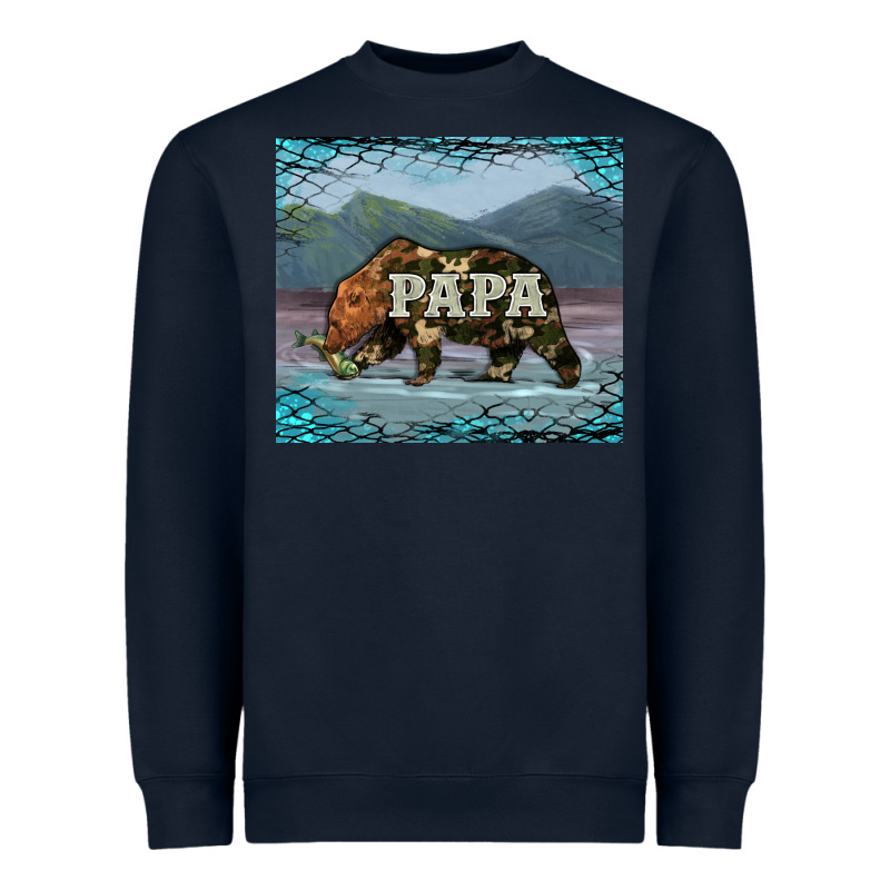 Papa Bear Tumbler Heavyweight Sweatshirt by Artiststas | Teevron