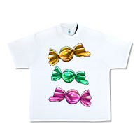 White colorful candies Urban Heavy Tee - AdoDesignShop