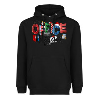 Black Office Squad Christmas Heavyweight Hoodie - LillyAllenDesigns