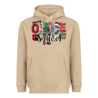 Mushroom Office Squad Christmas Heavyweight Hoodie - LillyAllenDesigns
