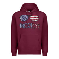 Burgundy Merica Premium Hoodie - Bettercallsaul
