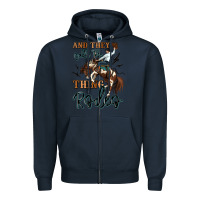 Navy and they call the thing rodeo cowboy Zipper Hoodie - MaliasSmallBusiness