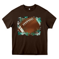 Chocolate Brown sports football background Heavy Core Tee - Artiststas