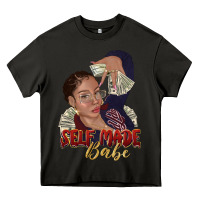 Asphalt self made babe afro black woman Heavy Core Tee - texasbilliewilder