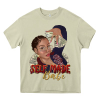 Mossy self made babe afro black woman Heavy Core Tee - texasbilliewilder