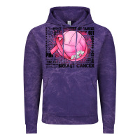 Cloud Purple breast cancer volleyball Vintage Hoodie - JahusDesignShop