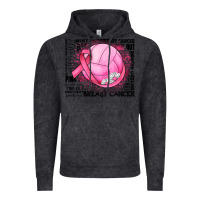 Vintage Black breast cancer volleyball Vintage Hoodie - JahusDesignShop