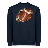 Navy football cowhide leopard patch Heavyweight Sweatshirt - JahusDesignShop