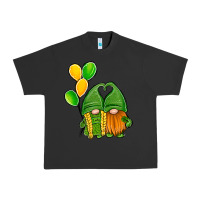 Pigment Black St Patrick's Day Gnomes Urban Heavy Tee - Jasminsmagicworld