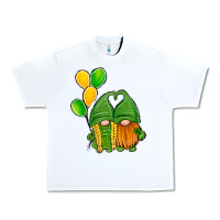 White St Patrick's Day Gnomes Urban Heavy Tee - Jasminsmagicworld