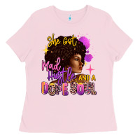 Bubblegum Pink She got mad hustle and a dope soul Ladies Tee - RanaPortraitStore