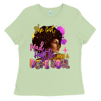 Matcha She got mad hustle and a dope soul Ladies Tee - RanaPortraitStore