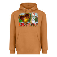 Meerkat Christmas Snowman Heavyweight Hoodie - LillyAllenDesigns