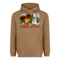 Toasted Coconut Christmas Snowman Heavyweight Hoodie - LillyAllenDesigns
