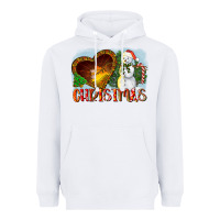 White Christmas Snowman Heavyweight Hoodie - LillyAllenDesigns