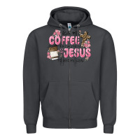 Give Me Coffee Jesus Zipper Hoodie | Teevron