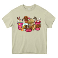 Mossy dachshund coffee cups Heavy Core Tee - Zillion Design Studio