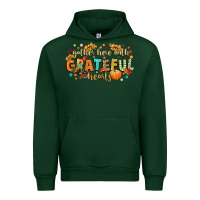 Forest Green gather here with grateful hearts Urban Hoodie - CowGirlArtShop